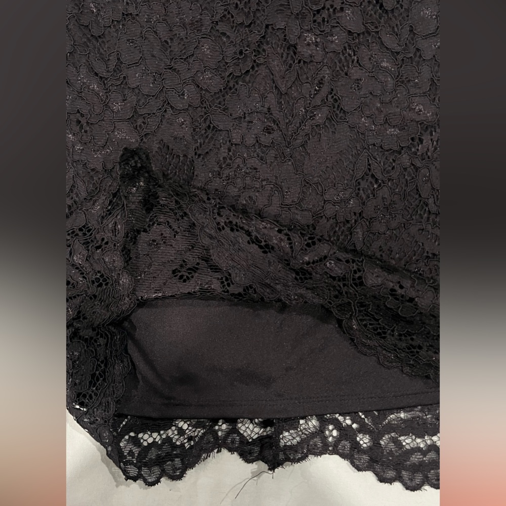 Speechless Black Lace with Mesh Dress Size 1 - Picture 5 of 5